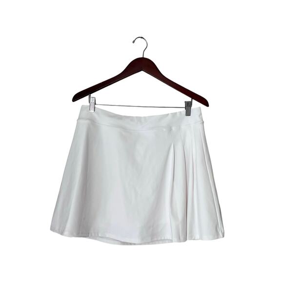 Boston Proper Tennis Skirt Skort White Pleated Built In Shorts Large - Picture 1 of 7